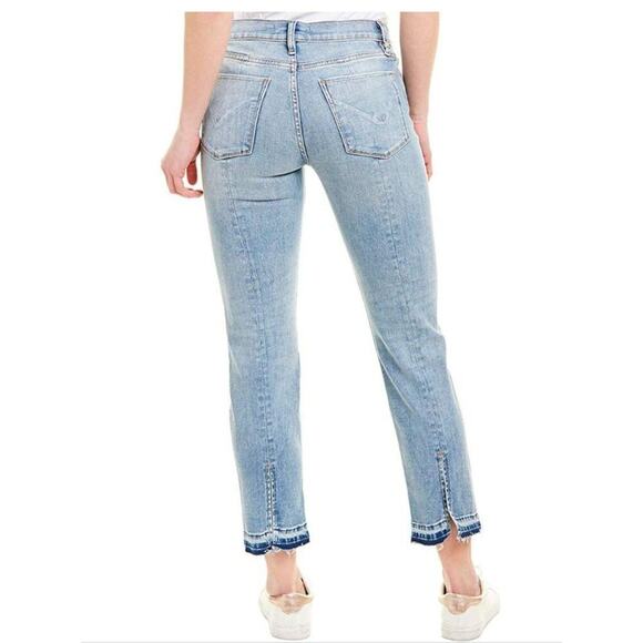 Hudson Blue Denim Pockets Zipper Mid Rise Stretch Skinny Jeans Size 26 - Picture 2 of 13